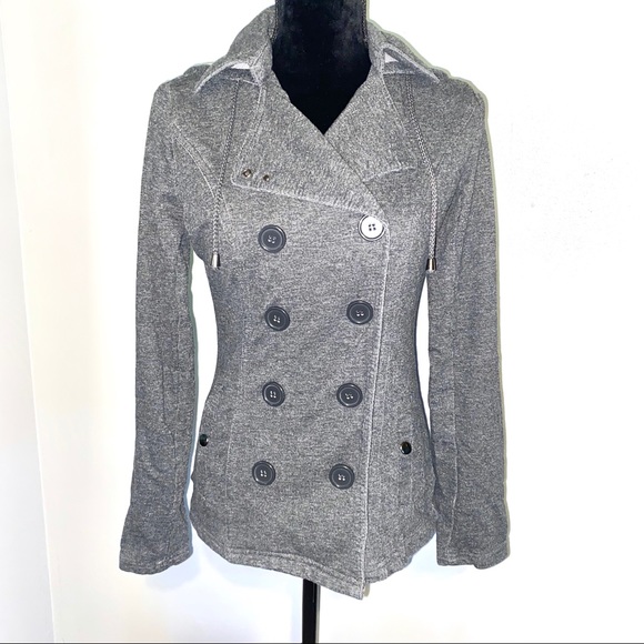 BONGO Jackets & Blazers - ❄️B1G1~ Bongo Grey Hooded Peacoat Jacket size medium